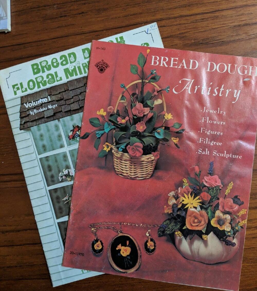 2 Bread Dough Craft Books 1968 & 1976